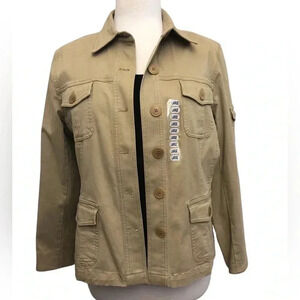 Jones New York Button Front Stretch Jacket NWT